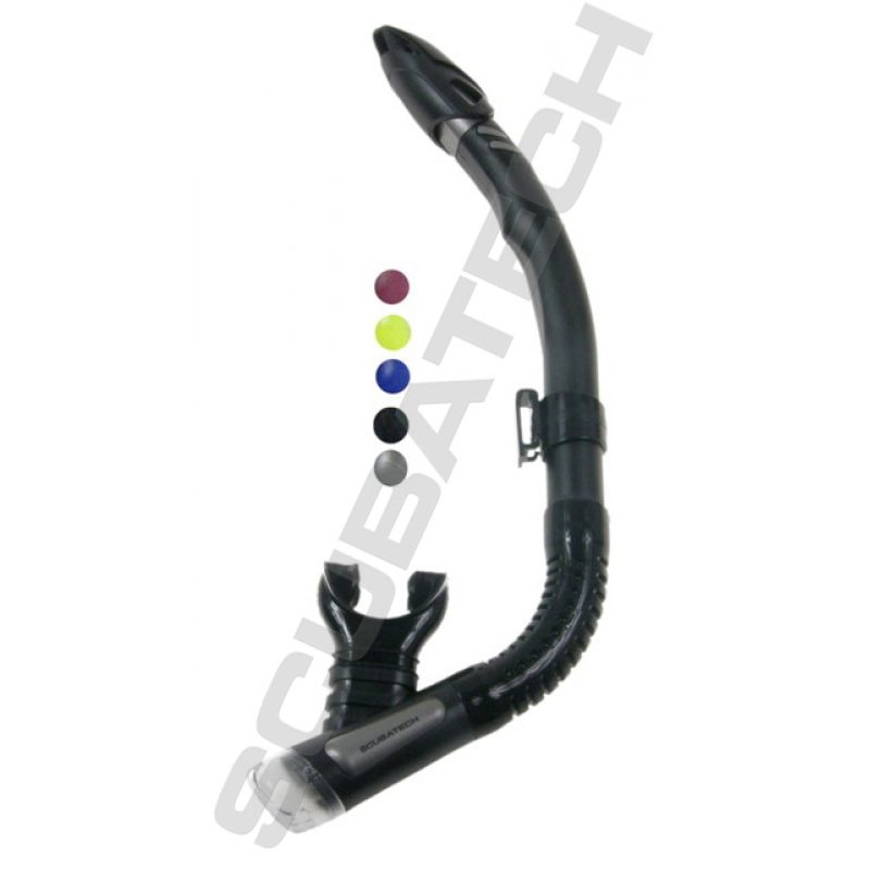 Snorkel SK 09 with valve with freetop black-silver